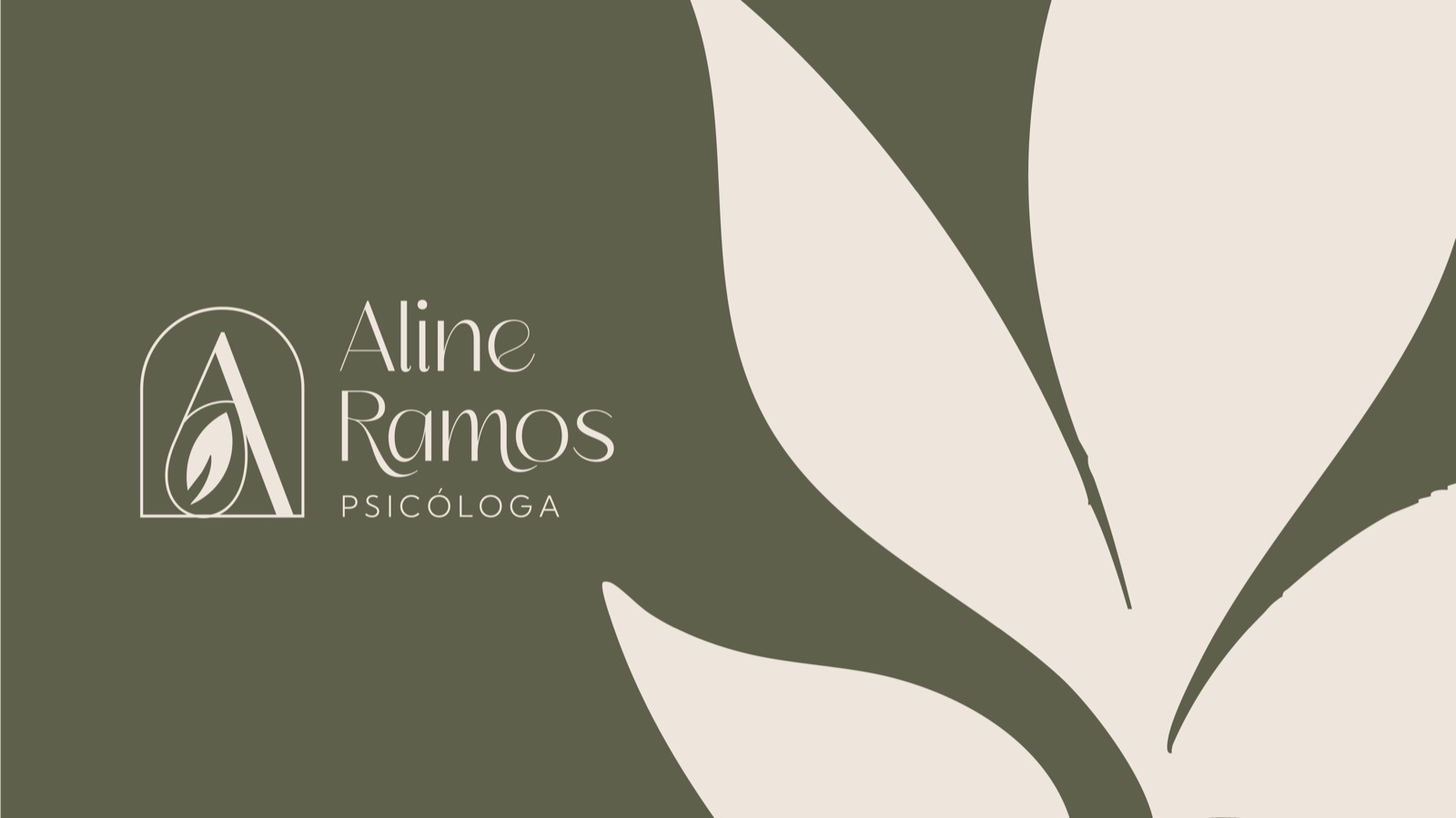 Mockup de papelaria da marca Aline Ramos