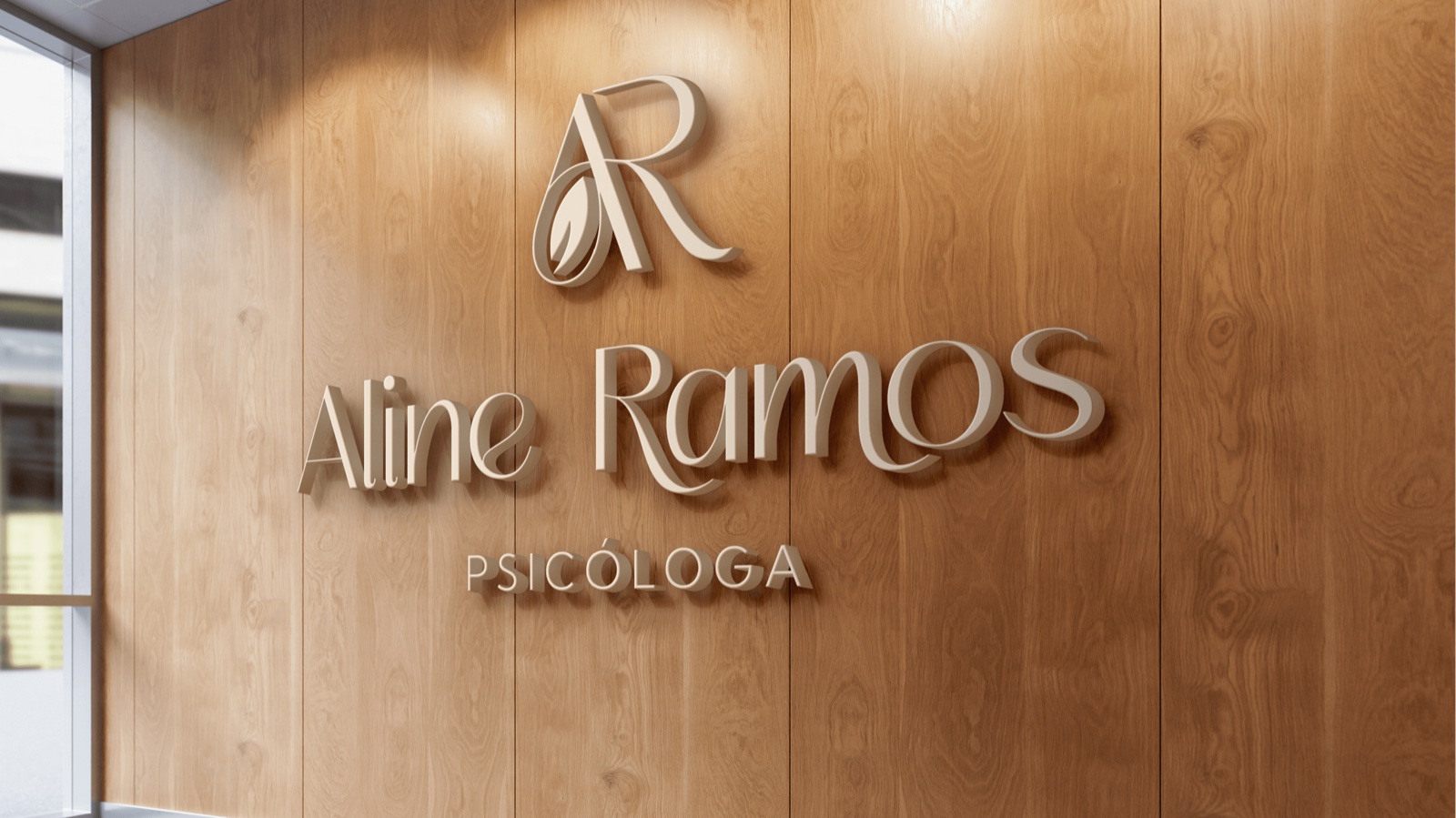 Miolo de caderno com identidade visual Aline Ramos