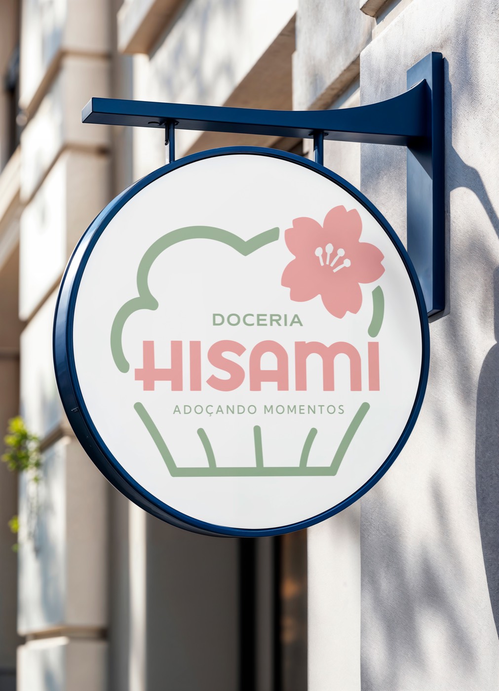 Projeto de identidade visual Hisami Doceria