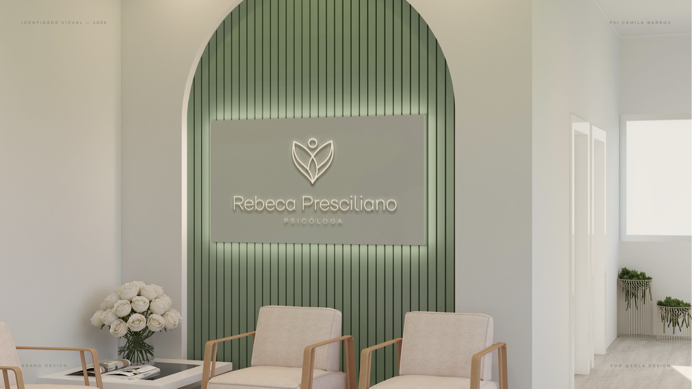 Projeto de identidade visual Rebeca Presciliano