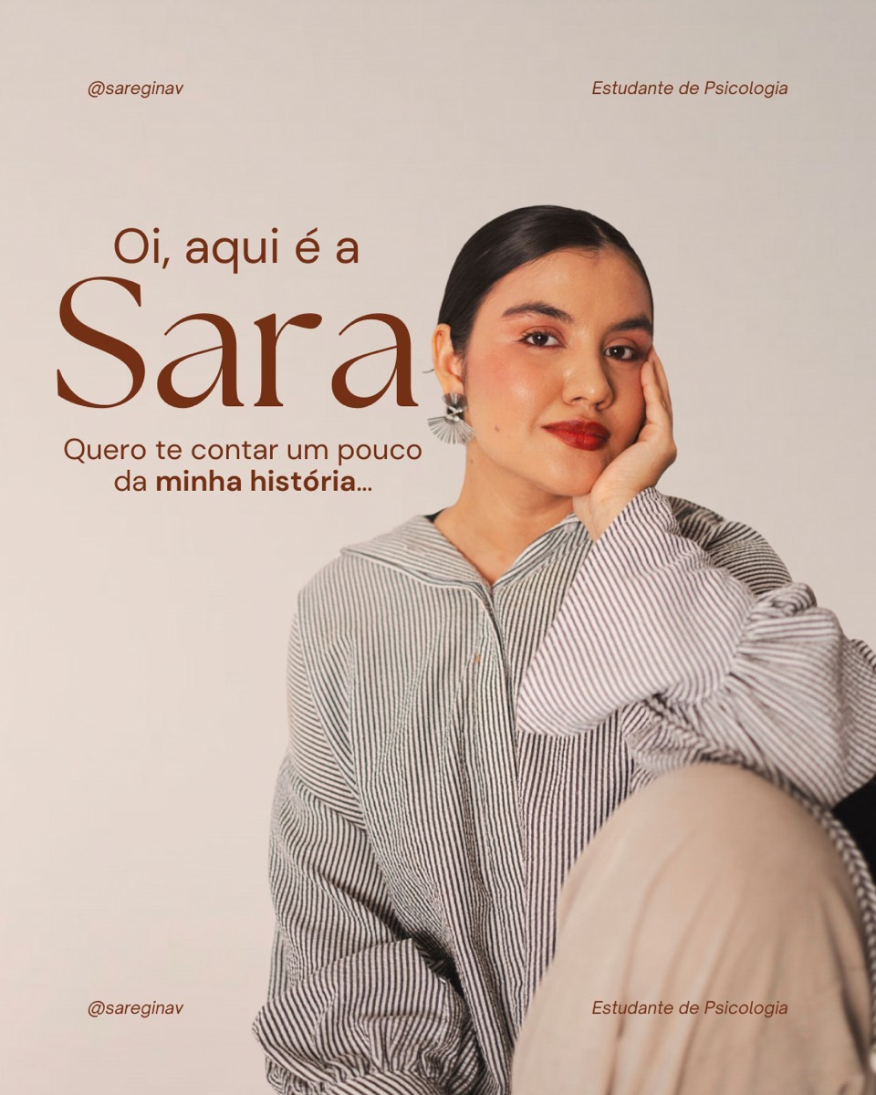 Projeto de design de posts Sara